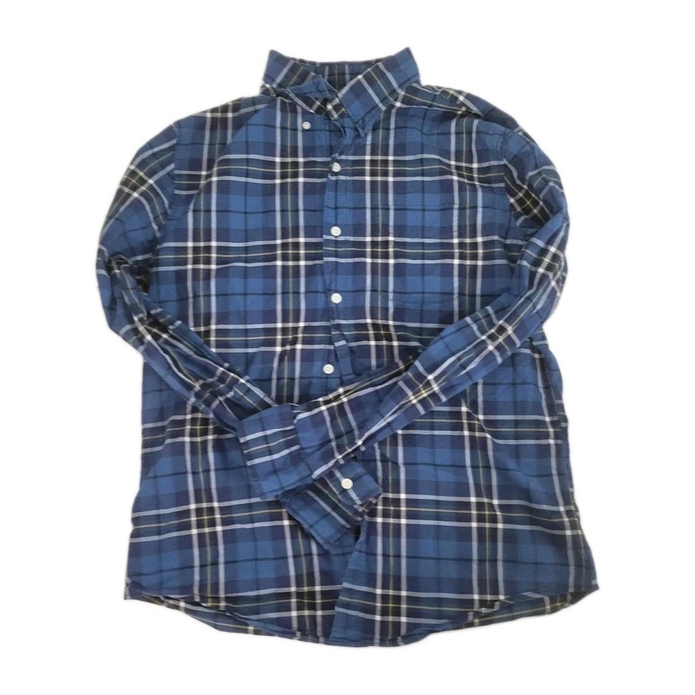 American Eagle Outfitters men's Size M casual button-down shirt in blue plaid